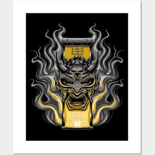 Japanese Hannya Mask Posters and Art